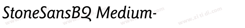 StoneSansBQ Medium字体转换